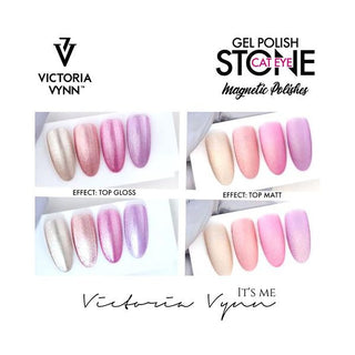 268 Rose Quartz Stone Cat Eye Gel polish 8ml VICTORIA VYNN