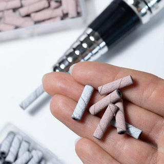 SCHLEIFKAPPEN 3mm ROSA 240 grid 50 Stück
