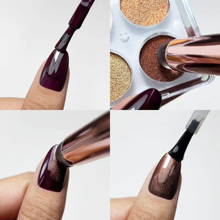 02 Nail Art Chrome Powder Palette SEMILAC