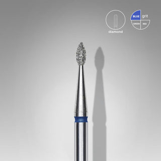 Droplet 1.6 mm to 2.3 mm blue Nail Drill Bit STALEKS