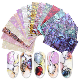 Muschel (seashell) light rose 07 — Perlmutt Nailart