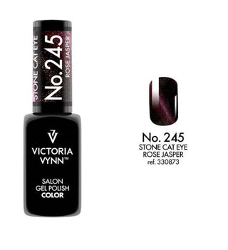 245 Rose Jasper Stone Cat Eye Gel polish 8ml VICTORIA VYNN