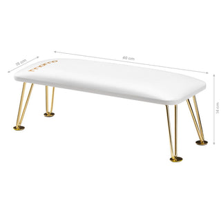GOLDWHITE - Handauflage MOMO 6M Öko-Leder