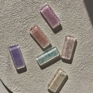 Rechteck - Swatch display für Nagellack Glas Transparent (10 Stück)