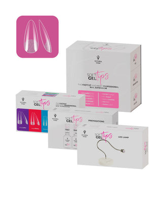 SET MEDIUM ALMOND - set SOFT GEL TIPS VICTORIA VYNN