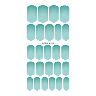 Nagelfolie Ombre green - Nail Wraps by Provocative Nails