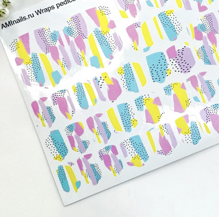 Nagelfolie 475 Nail Wraps für Pediküre AMINAILS