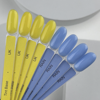SWEETY - COLLECTION SET (6st x 15 ml) Tint Base + Aufkleber Stickers für tips HEYLOVE