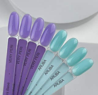 SWEETY - COLLECTION SET (6st x 15 ml) Tint Base + Aufkleber Stickers für tips HEYLOVE