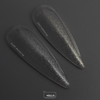 SILVER SHIMMER - Top Coat No Wipe 15ml HEYLOVE