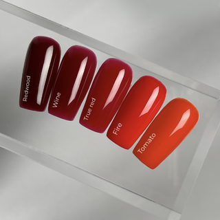 MET GALA - COLLECTION SET (5st x 15 ml) Tint Base + Aufkleber Stickers für tips HEYLOVE