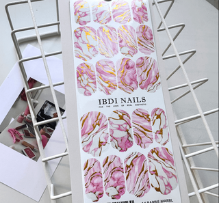 14 ROSE MARBL - Nail Wraps IBDI Nails