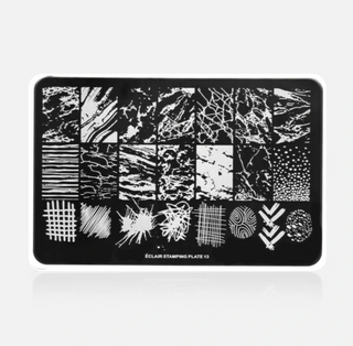 13 MARBLE - Stamping Schablone ECLAIR