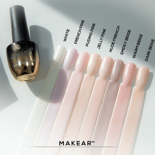 Dark Beige - Nude Rubber Base ohne Hema 8ml MAKEAR