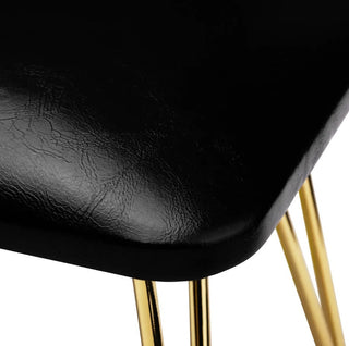 GOLD SCHWARZ - Handauflage MOMO 6M Öko-Leder
