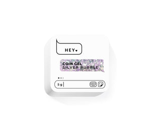 SILVER PURPLE - Coin Gel 5g HEYLOVE