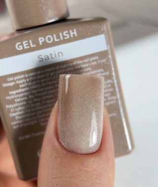 TEXTILE - Cat Eye Gel Polish Collecton Set (6stx15ml) + Aufkleber Stickers für tips HEYLOVE