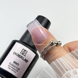 MILKY PINK GLITTER - BUILDER BOTTLE GEL BBIO (OHNE HEMA) 15 ml Didier Lab