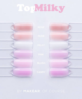 Milky Pink - Top Coat (No Wipe) OHNE HEMA 8ml MAKEAR