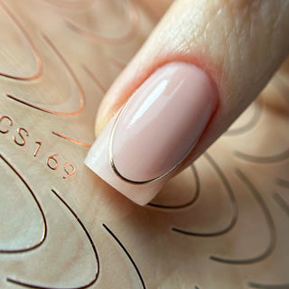 Rose Gold - FRENCH FOIL Aufkleber
