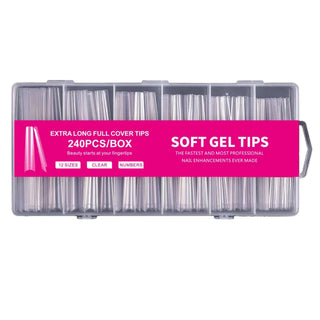 Extra Long Full Cover - Soft gel Tips 240 Stk NailArt