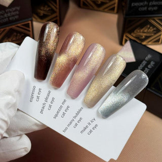 PEACH PLEASE UV Nagellack CAT EYE 7ml ECLAIR