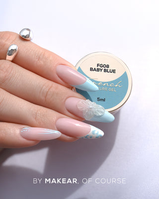 Baby Blue Nail Art Gel für French Maniküre 5ml (paint gel) Makear
