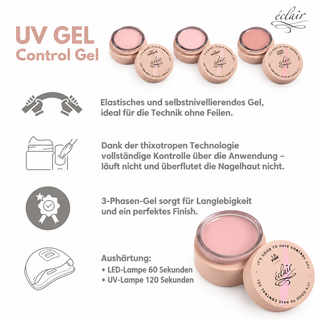 2.0 NUDE - CONTROL Gel (15g, 50g) ECLAIR
